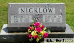 Mildred D "millie" Dwire Nicklow