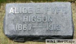 Alice E Fyfe Higson