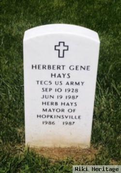 Herbert Gene "herb" Hays