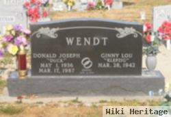 Donald Joseph "duck" Wendt