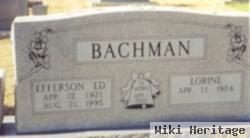 Efferson "ed" Bachman