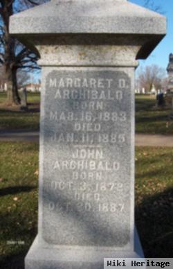 Margaret D Archiibald