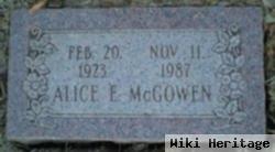 Alice E Mcgowen