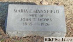 Maria E Mansfield Jacobs