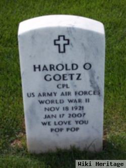 Harold O Goetz