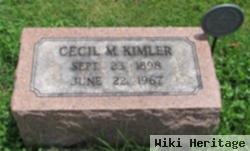 Cecil M Kimler