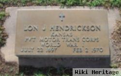 Pvt Lon Jackson Hendrickson