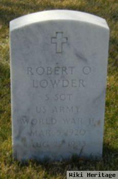 Robert O Lowder