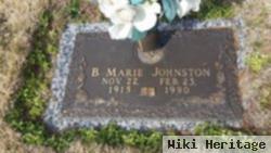 B Marie Johnston