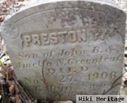 Preston P Greenleaf