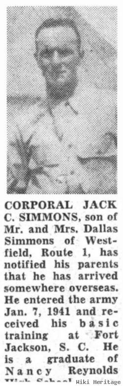 Sgt Jack Cecil Simmons