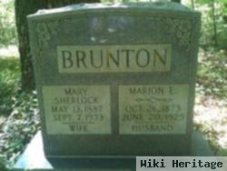 Marion E Brunton