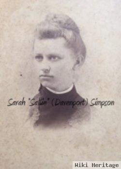 Sarah Rush Davenport Simpson