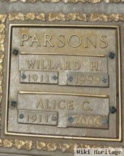 Willard H Parsons