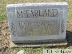 Mary Frances "fannie" Fink Mcfarland