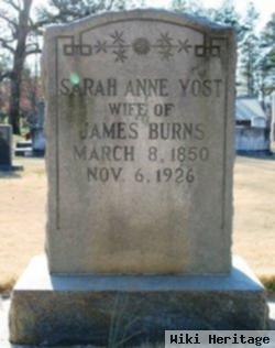 Sarah Anne Yost Burns