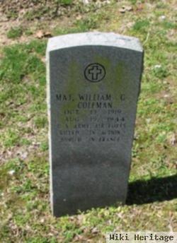 Maj William G Coleman