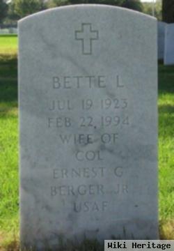 Bette L Berger