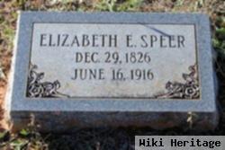 Elizabeth E Wiggs Speer