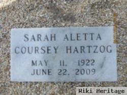 Sarah Aletta Coursey Hartzog