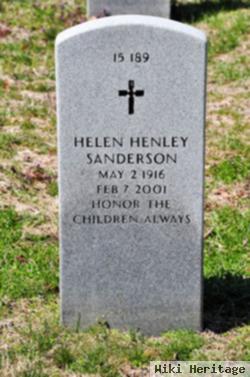Helen Henley Sanderson
