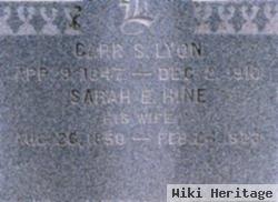 Sarah E Hine Lyon