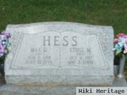 Max D Hess