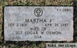 Martha J Ozmon