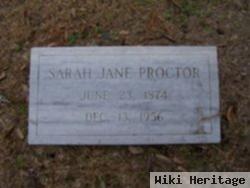 Sarah Jane "sallie" Proctor