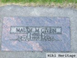 Maude May Kramer Given