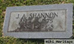 J A Shannon