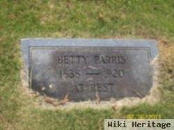 Sarah Elizabeth "betty" Wisener Parris