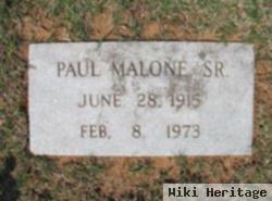 Paul "bud" Malone, Sr