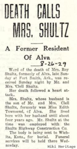 Edith Marie Townsend Shultz