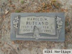 Harold W Rutland