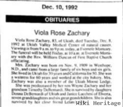 Viola Rose Blood Zachary