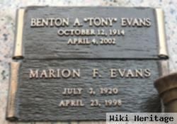 Benton A "tony" Evans