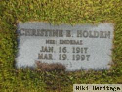 Christine E Endebak Holden