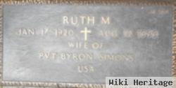 Ruth M Simons