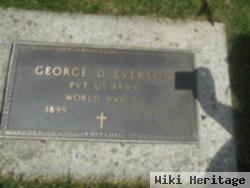 Pvt George D. Everson