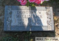 Dorothy W Mcclintock