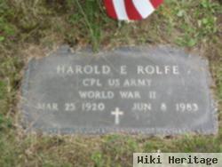 Harold E Rolfe