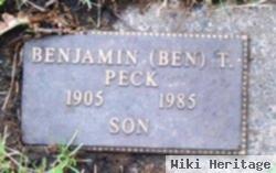 Benjamin T Peck