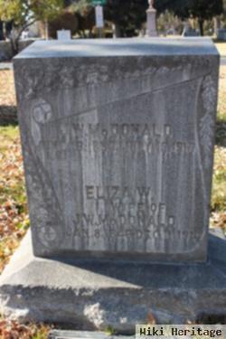 Eliza W. Mcdonald