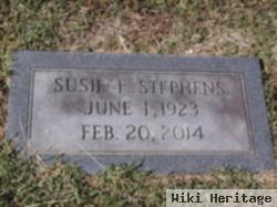 Susie F Stephens