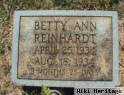 Betty Ann Reinhardt