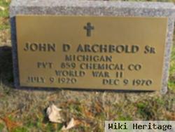 John D Archbold, Sr