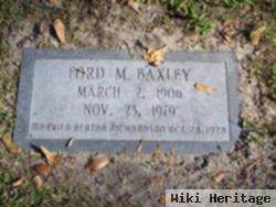 Ford Montgomery Baxley, Sr