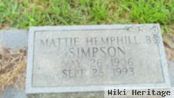 Mattie Hemphill Blanks Simpson