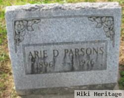 Arie D Parsons